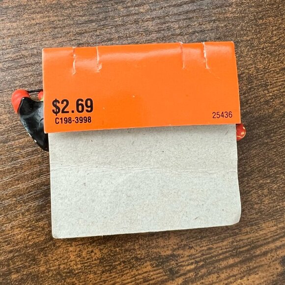 Vintage 90s Halloween Trick-Or-Treat Pumpkin Dangle Earrings Novelty - Picture 5 of 5